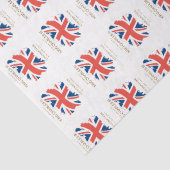 King Charles III Union Jack Flag Seidenpapier (Detail)