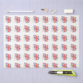 King Charles III Union Jack Flag Seidenpapier (Handwerk)