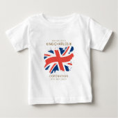 King Charles III Union Jack Flag T - Shirt (Vorderseite)