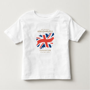 King Charles III Union Jack Flag T - Shirt