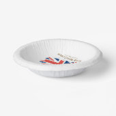 King Charles III Union Jack Flag Teller (Gewinkelt)