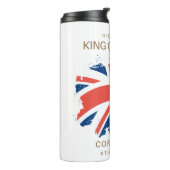 King Charles III Union Jack Flag Thermosbecher (Nach links gedreht)