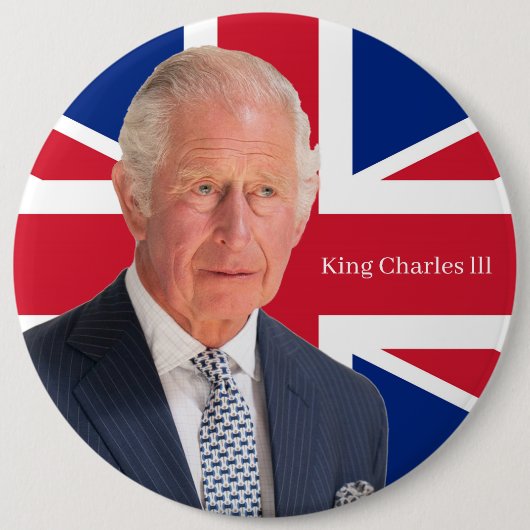 King Charles lll Abzeichen Button (Vorderseite)