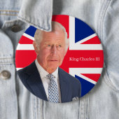 King Charles lll Abzeichen Button (Beispiel)