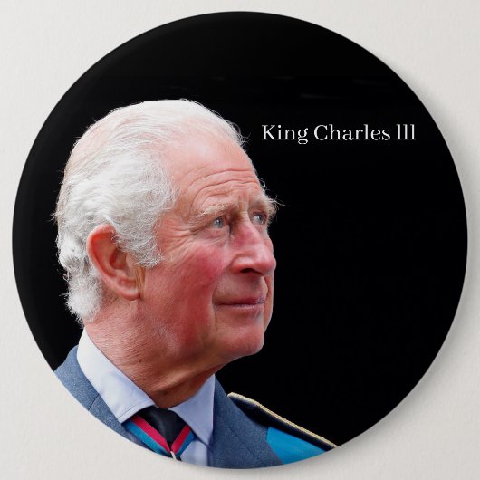 King Charles lll Abzeichen Button (Vorderseite)