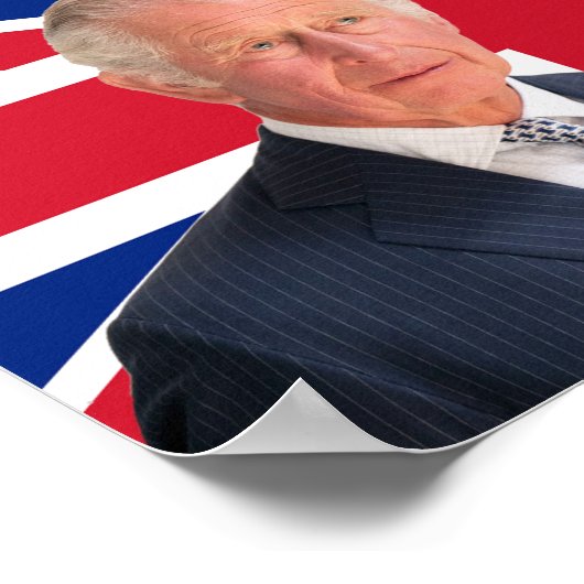 King Charles lll Poster (Ecke)