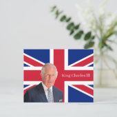 King Charles lll Postkarte (Stehend Vorderseite)