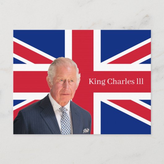 King Charles lll Postkarte (Vorderseite)