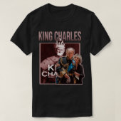 King Charles lustiges Retro T-Shirt (Design vorne)