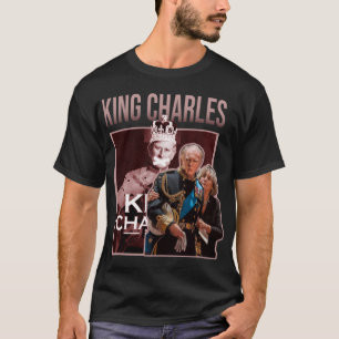 King Charles lustiges Retro T-Shirt