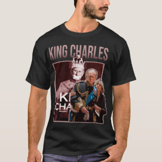 King Charles lustiges Retro T-Shirt