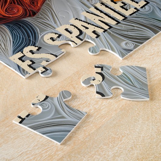 King Charles Paper Quilling Art Dog Portrait Puzzle (Seite)