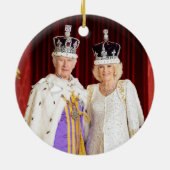 King Charles Queen Camilla Buckingham Palace Keramik Ornament (Hinten)