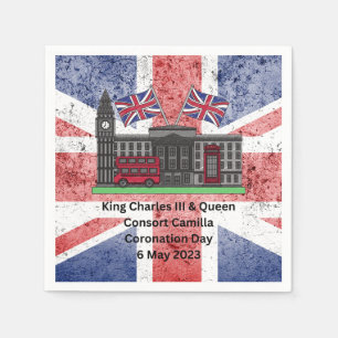 King Charles & Queen Consort Camilla Coronation Serviette