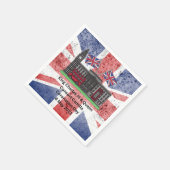 King Charles & Queen Consort Camilla Coronation Serviette (Ecke)