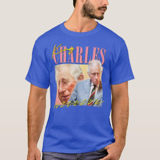 King Charles Retro ästhetischer Lüfter Design 4 T-Shirt