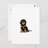 King Charles Spanel Black & Tan Postkarte (Vorne/Hinten)