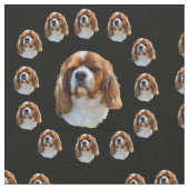 King Charles Spanel Pattern, Stoff (Nahaufnahme)