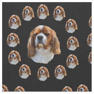 King Charles Spanel Pattern, Stoff
