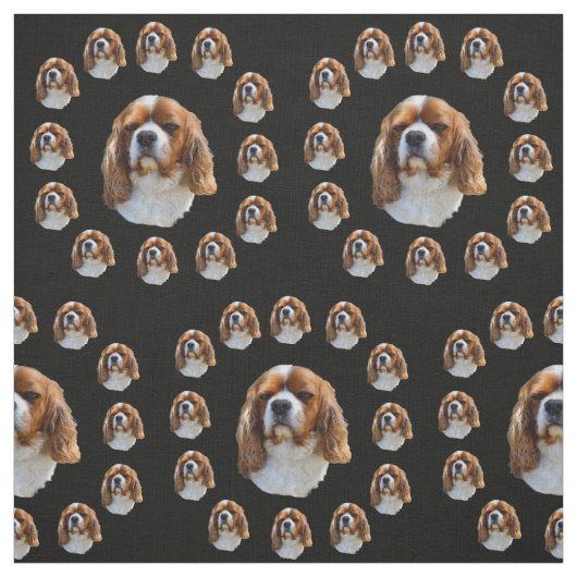 King Charles Spanel Pattern, Stoff (Muster)