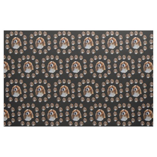 King Charles Spanel Pattern, Stoff (Fat Quarter (45,7 x 55,9 cm))