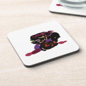 king Charles spaniel and roses sweet  Getränkeuntersetzer (Linke Seite)