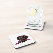 king Charles spaniel and roses sweet  Getränkeuntersetzer (Rechte Seite)