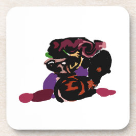 king Charles spaniel and roses sweet  Getränkeuntersetzer