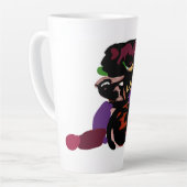 king Charles spaniel and roses sweet  Milchtasse (Linke Ecke)