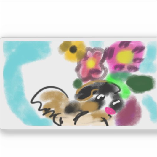 King charles spaniel  aufkleber (Vorderseite)