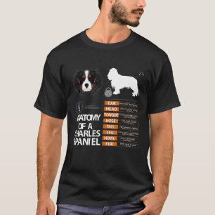 King Charles Spaniel Dog Anatomie Mama Oma Men W T-Shirt