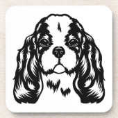 King Charles Spaniel Dog Getränke Coaster Getränkeuntersetzer (Vorderseite)