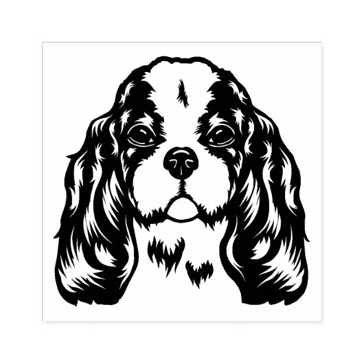 King Charles Spaniel Dog Gummistempel (Prägung)