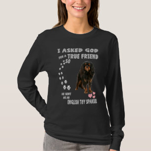 King Charles Spaniel Dog Mama Vater Print English  T-Shirt