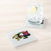 king charles spaniel glasuntersetzer (Schrägansicht)