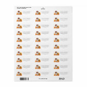 King Charles Spaniel Herbst-Rücksendeadresse (Vorne)