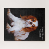King Charles Spaniel Hund. Puzzle (Horizontal)