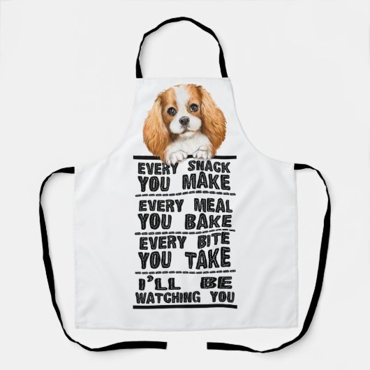 King Charles Spaniel Jeden Snack, den Sie machen S Schürze (Vorderseite)