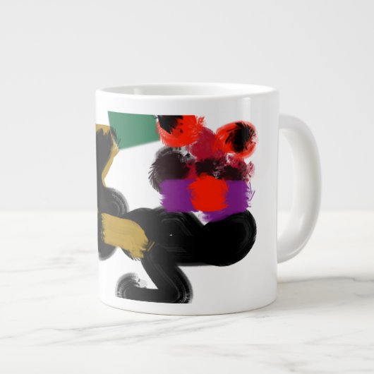 king charles spaniel Jumbo-Tasse (Vorderseite Rechts)