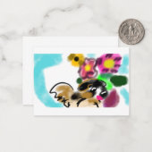 King charles spaniel  mitteilungskarte (Vorderseite/Rückseite Beispiel)