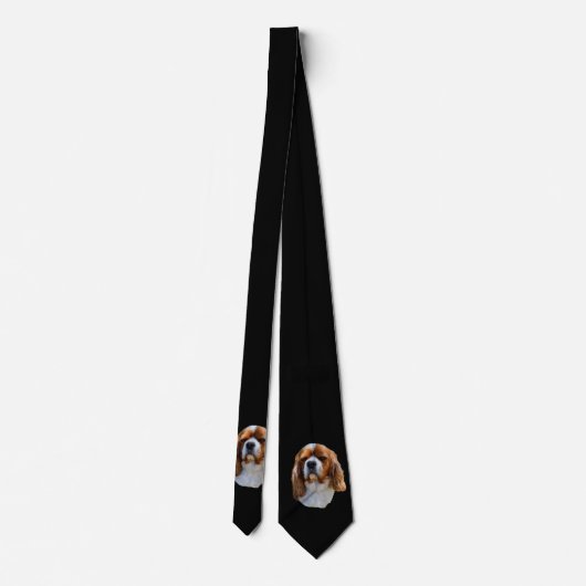King Charles Spaniel, Neck Tie Krawatte (Rückseite)