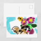 King charles spaniel  postkarte (Vorne/Hinten)