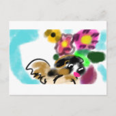 King charles spaniel  postkarte (Vorderseite)