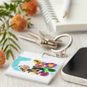 King charles spaniel  schlüsselanhänger (Vorderseite rechts)