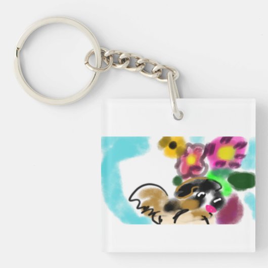 King charles spaniel  schlüsselanhänger (Vorderseite)