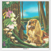 King Charles Spaniel Sprite Fantasy Aufkleber (Blatt)