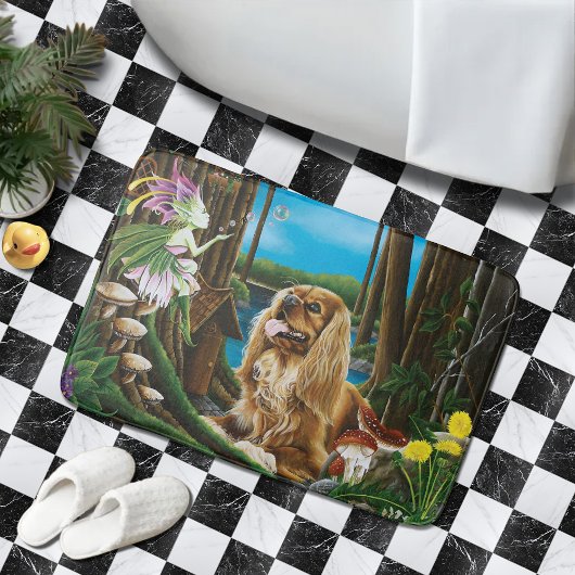 King Charles Spaniel Sprite Fantasy Badematte