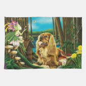 King Charles Spaniel Sprite Fantasy Geschirrtuch (Horizontal)