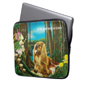 King Charles Spaniel Sprite Fantasy Laptopschutzhülle (Vorderseite Links)