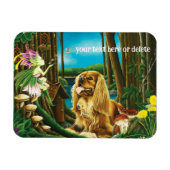 King Charles Spaniel Sprite Fantasy Magnet (Horizontal)